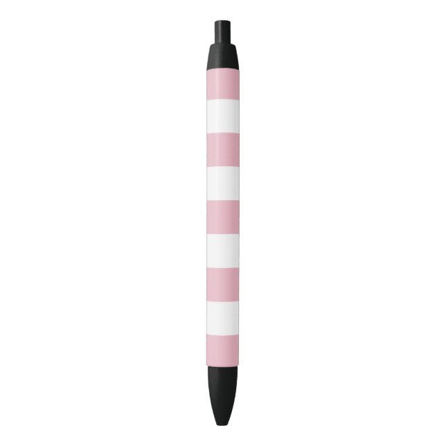 Pink Stripes, White Stripes, Striped Pattern Pen (Front Vertical)