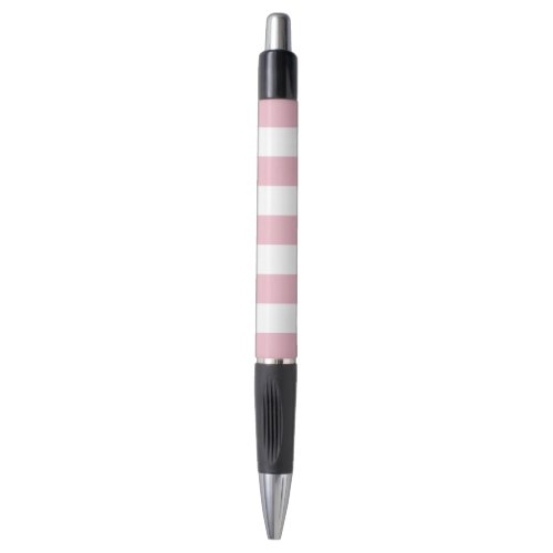 Pink Stripes White Stripes Striped Pattern Pen