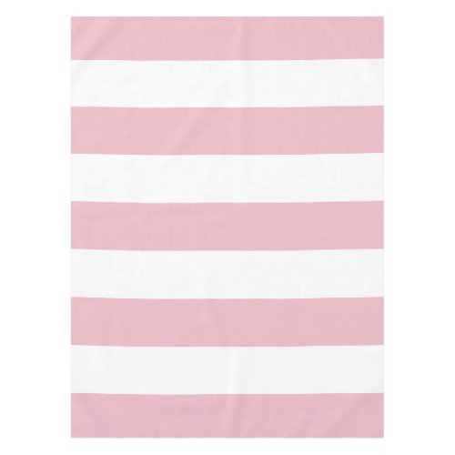 Pink Stripes White Stripes Striped Pattern Tablecloth