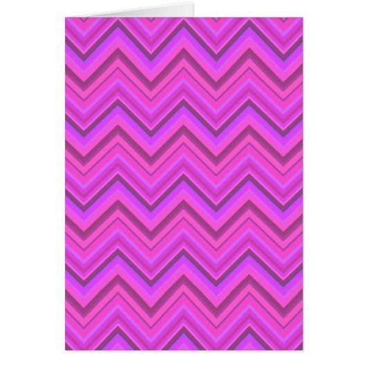 Pink stripes zigzag pattern cards (Front)
