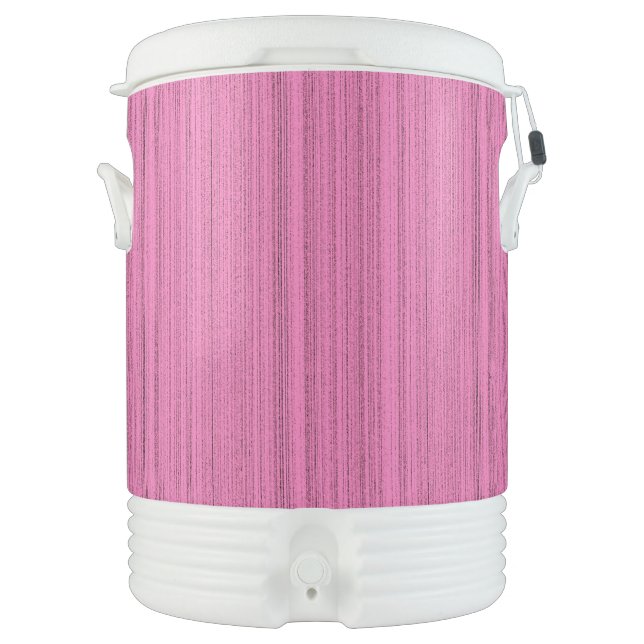 Pink Strips Beverage Cooler (Front)