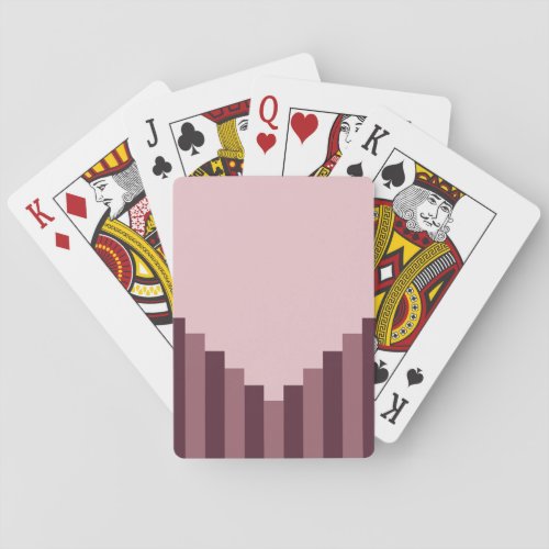 Pink Strips design  Playing Cards