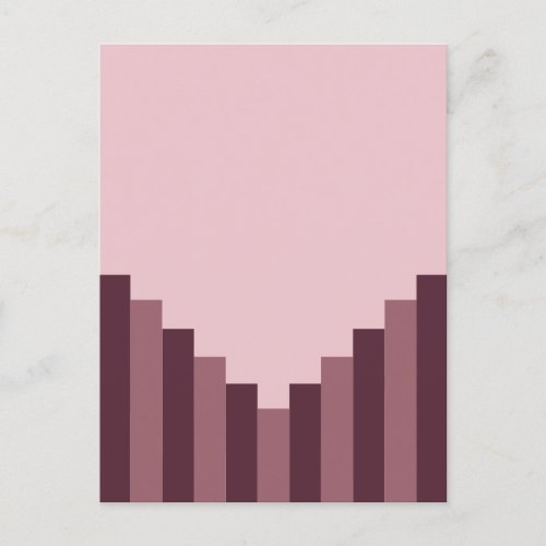Pink Strips design  Postcard