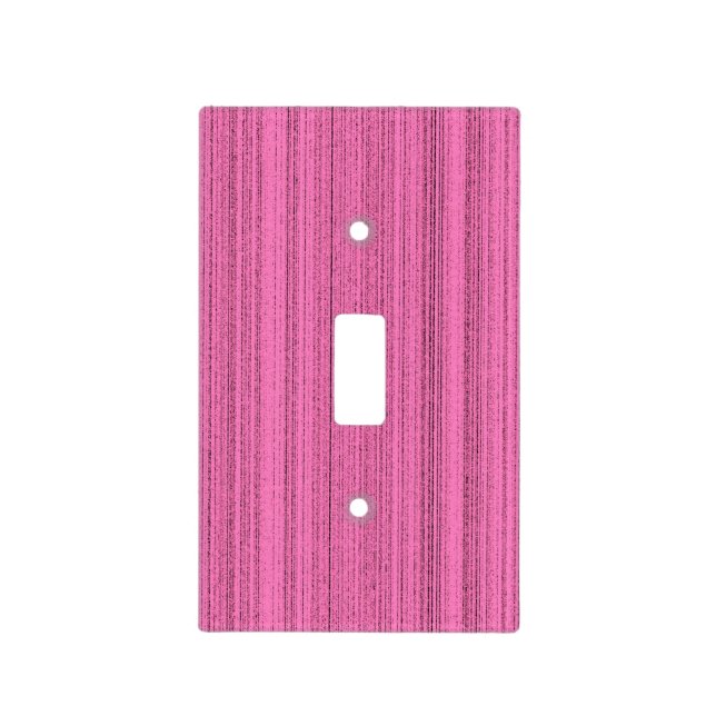Pink Strips Light Switch Cover (Front)