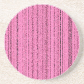 pink strips sandstone coaster