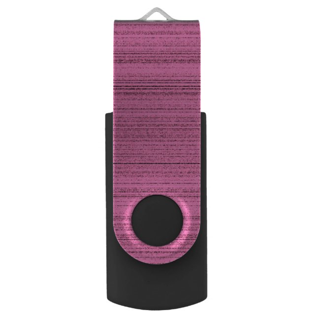 Pink Strips USB Flash Drive (Front Vertical)
