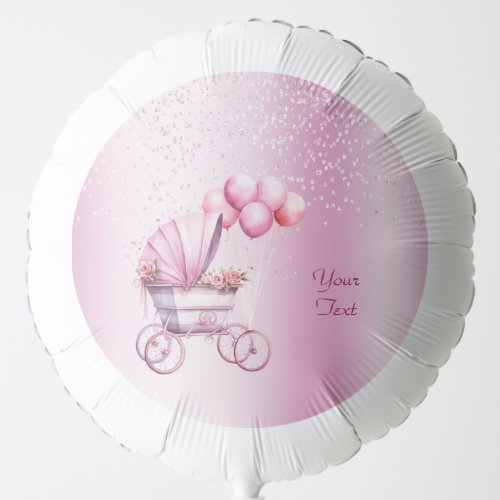 Pink Stroller Balloon