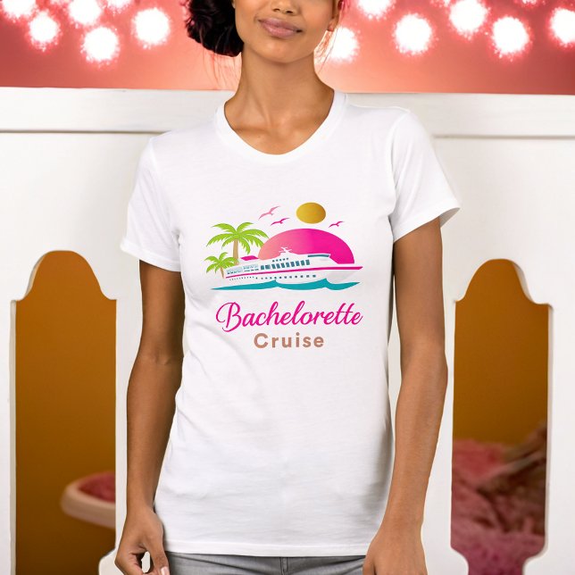 Pink  Stylish Bachelorette Party T-Shirt (Creator Uploaded)