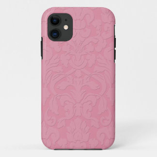 Pink Subtle Embossed Style Damask iPhone 5 Case