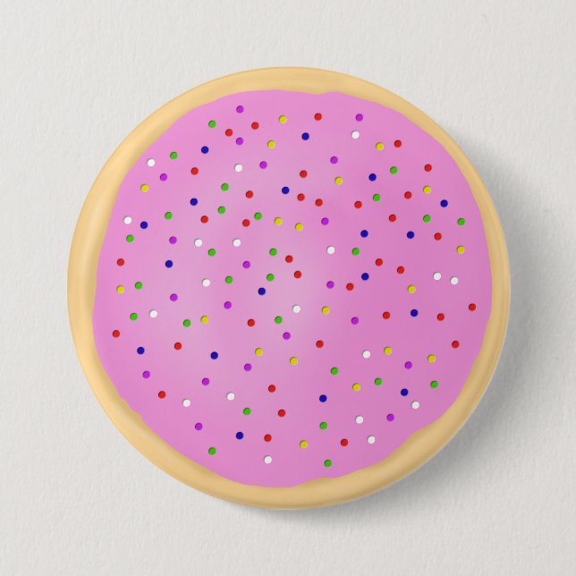 Pink Sugar Cookie Button (Front)