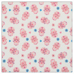 Pink Sugar Skull Pattern Fabric