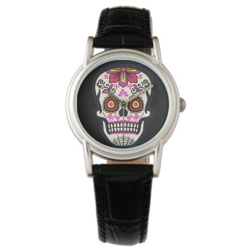 Pink Sugar Skull Watch