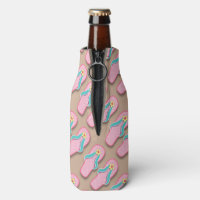 Pink Summer FlipFlops Bottle Cooler