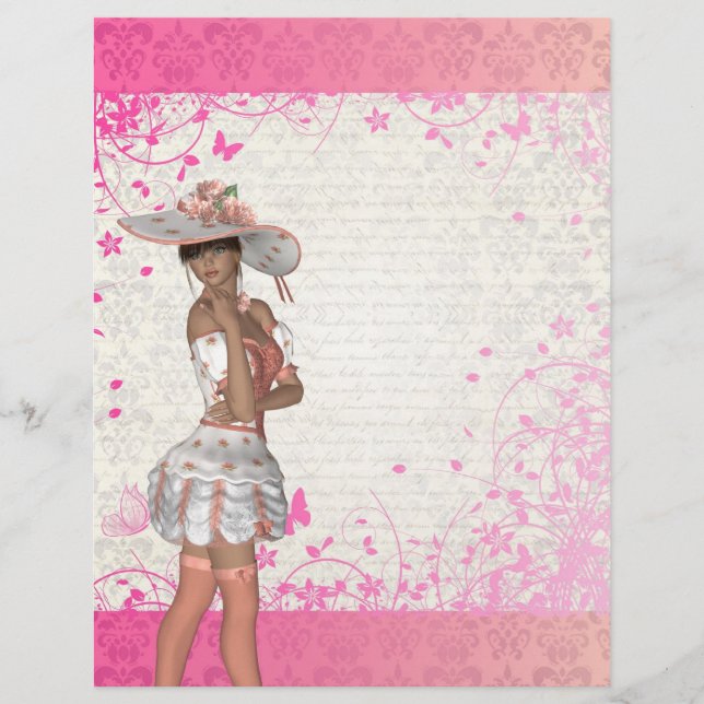 Pink summer girl flyer (Front)