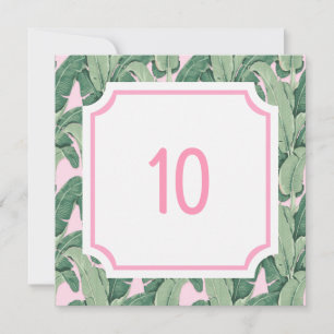 Pink Summertime Glam   Table Number