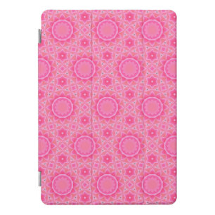 Pink sun and stars baby girl mosaic pattern iPad pro cover