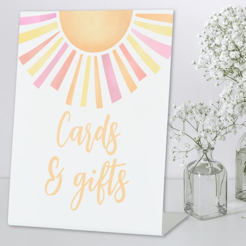 Pink Sun Baby Shower Cards And Gifts