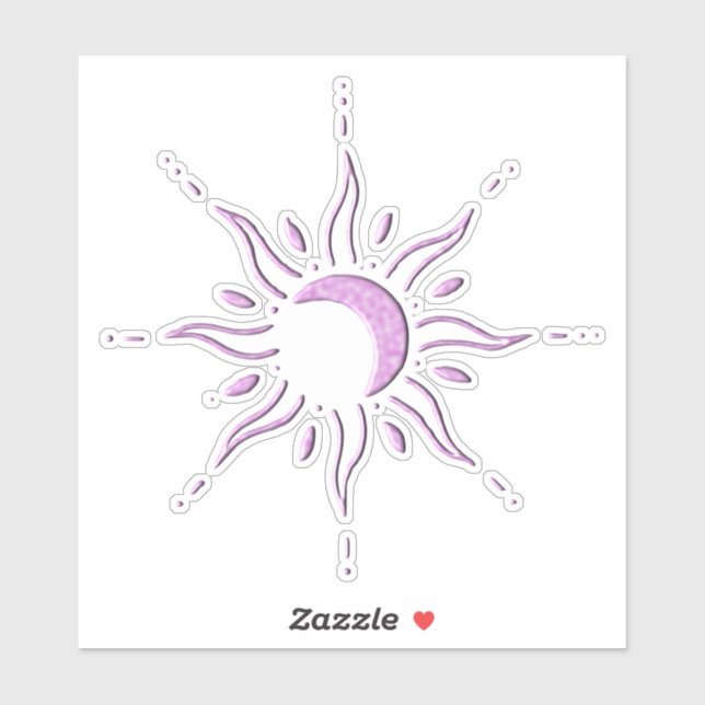 Pink Sun  Sticker (Sheet)