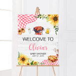 Pink Sunflower BBQ Baby Shower Welcome Poster<br><div class="desc">Make your event special with this Picnic Baby Shower with our cute and lovely printable Welcome Sign featuring adorable Sunflower BBQ Baby Shower theme. Download,  personalize,  and create lasting memories with this perfect touch for your joyous celebration!

BS817</div>