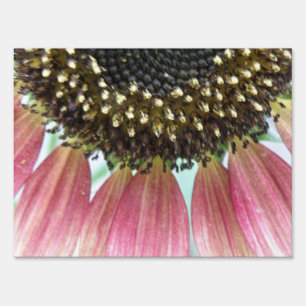 Pink Sunflower Customizable Yard Sign
