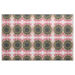 Pink Sunflower Floral Patterned Fabric