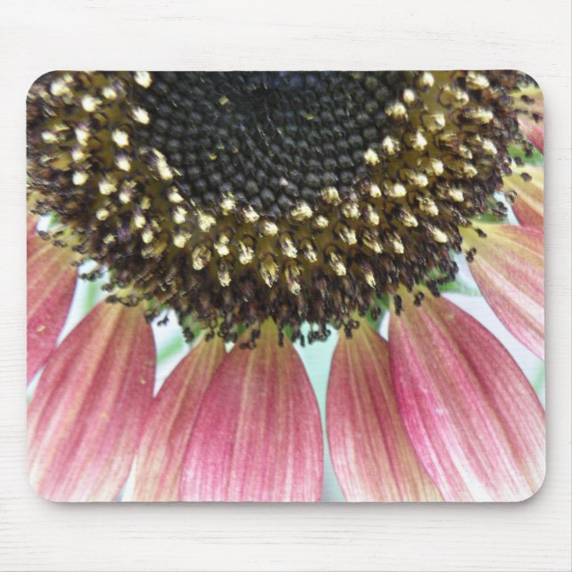 Pink Sunflower Mousepad (Front)