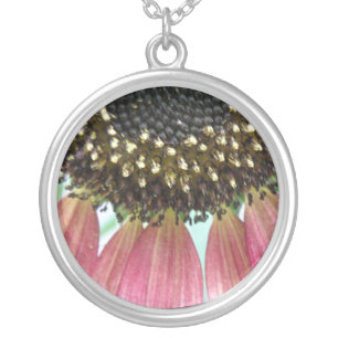 Pink Sunflower Necklace