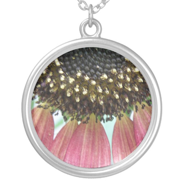 Pink Sunflower Necklace (Front)