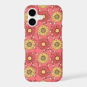 Pink Sunflowers Christmas iPhone 17 Case