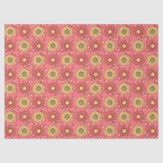 Pink Sunflowers Christmas Tissue Paper
