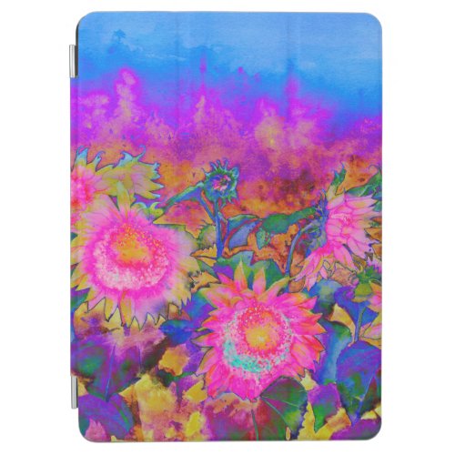 Pink Sunflowers iPad Air Cover