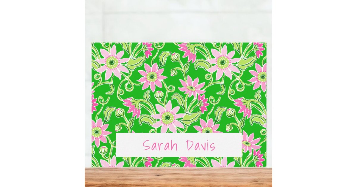 Pink Sunflowers Personalized Note Card | Zazzle
