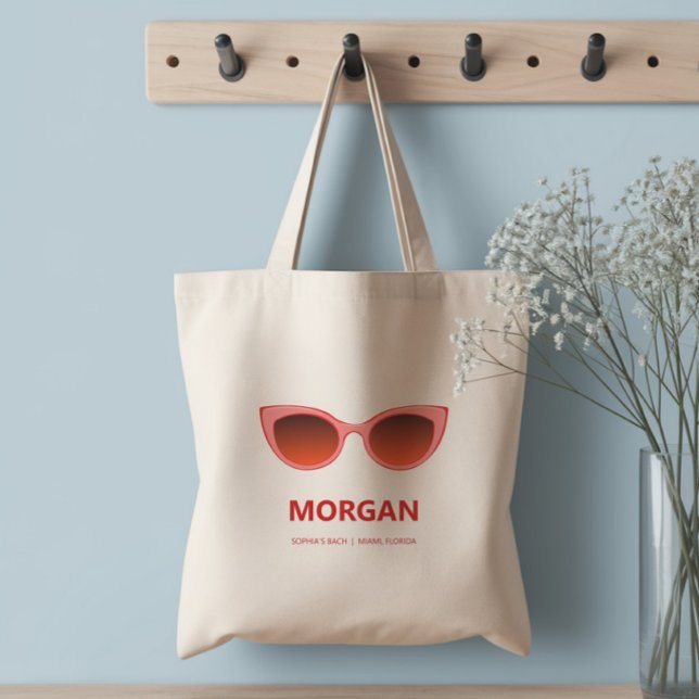 Pink Sunnies, Cat Eye Sunglasses, Bachelorette Tote Bag (Creator Uploaded)