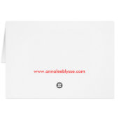 Pink Sunrise Card (Back Horizontal)