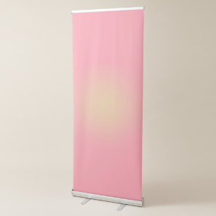Pink Sunrise Gradient Retractable Banner