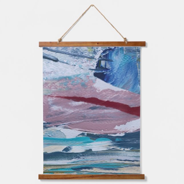 Pink Sunrise Monticelli Art Hanging Tapestry (Front)