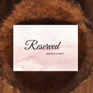 Pink Sunrise Mountain Coordinate Reserved Sign