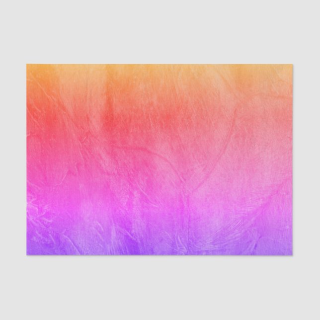 Pink Sunrise Textured Tissue Paper (Front)