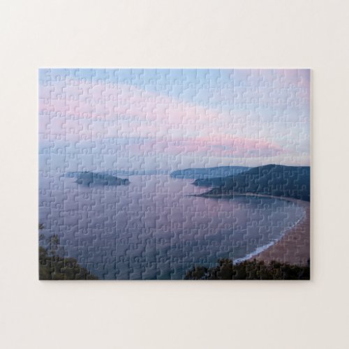 Pink sunset at the Central Coast 252 pieces Jigsaw Puzzle
