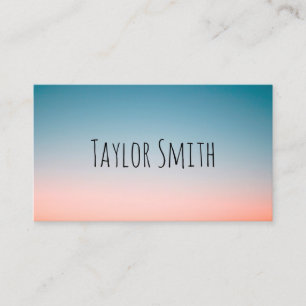 pink sunset business card