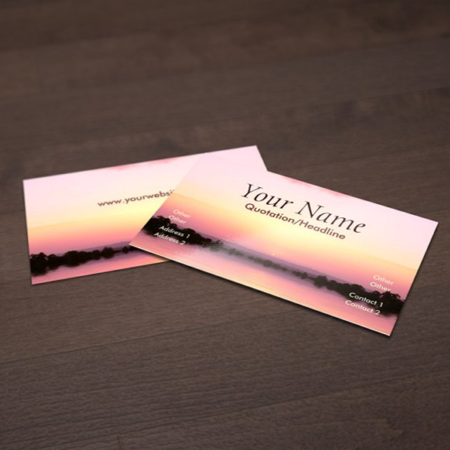 Pink sunset Business Card (Creator Uploaded)