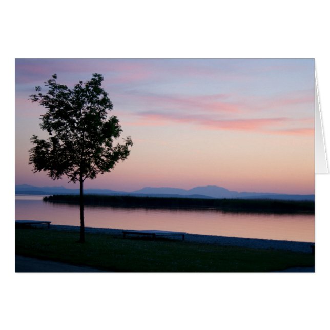 Pink Sunset Cards (Front Horizontal)