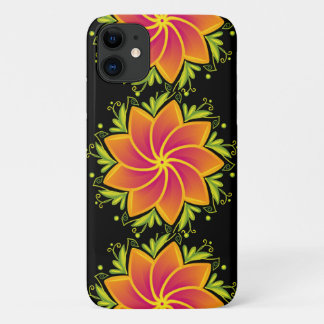 Pink Sunset Flower iPhone Case