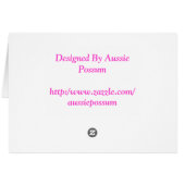 Pink sunset from Australia ! Cards (Back Horizontal)