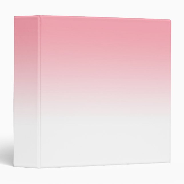 Pink Sunset Gradient 3 Ring Binder (Front/Spine)