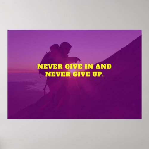 Pink Sunset Motivational Poster