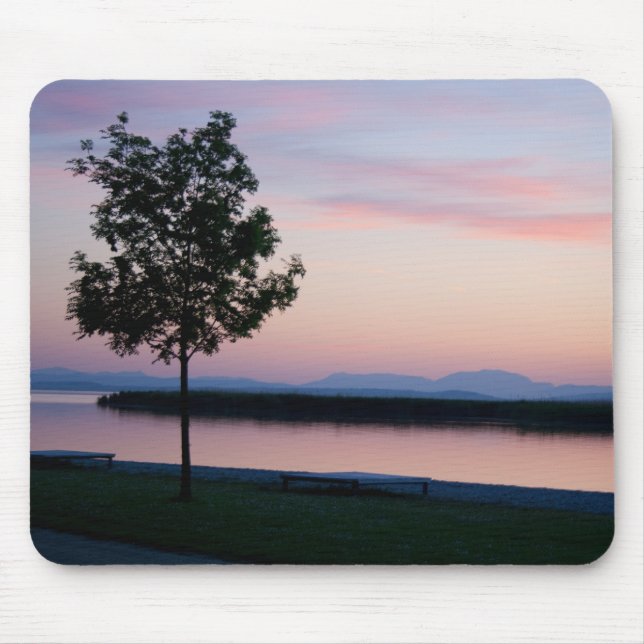 Pink Sunset Mouse Pad (Front)
