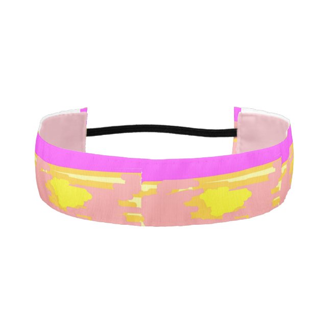 Pink Sunset Non-Slip Headbands (Front)