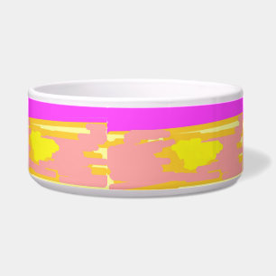 Pink Sunset Yacht Waves  Bowl
