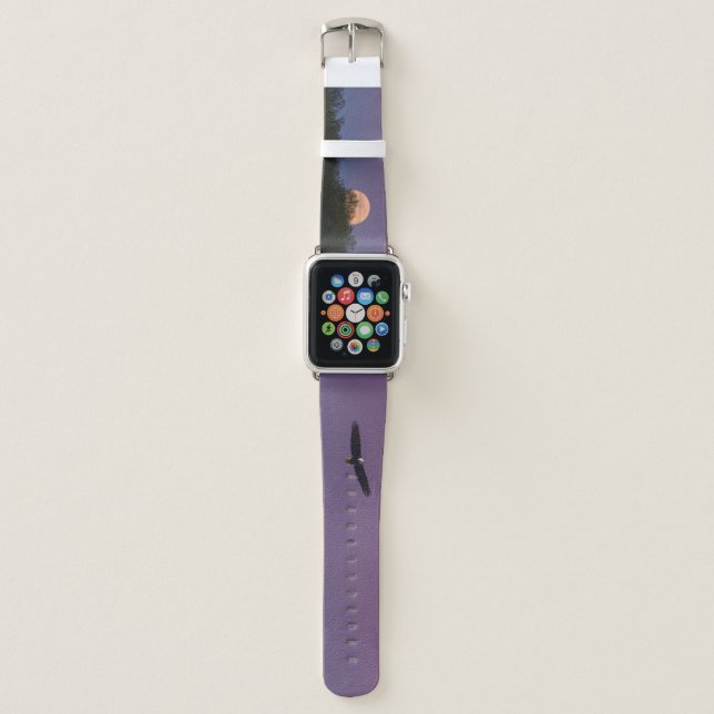 Pink Supermoon Eagle Apple Watch Band (Front)